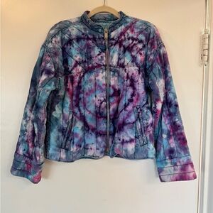 GAP Multicolor Tie-Dye Jean Jacket
